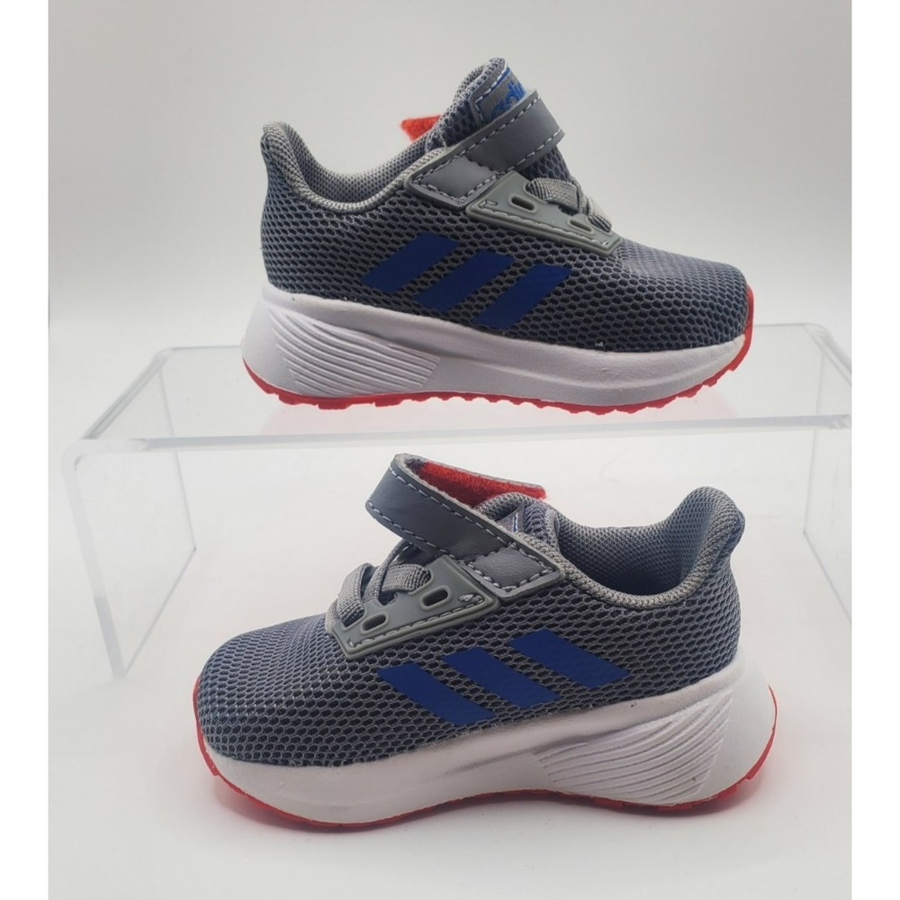 Adidas Duramo Sneakers Gray Blue EE9006 Size 3K‎ Little Kids' Shoes NO BOX